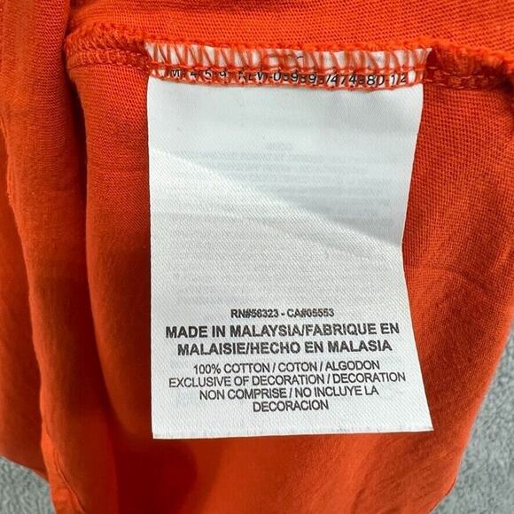Clemson Tigers Nike Womens Dri-Fit Short Sleeve Orange T-Shirt Size Medium M - Picture 9 of 13